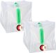 Gerimport Campingdouche waterzak - 2x - 20 liter - met kraantje