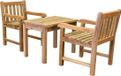 AVH-Collectie Ellen en Jaap kinderset teak bruin/terre 2 zitplekken vierkante tafel