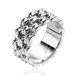 Zinzi Mart Visser by ZINZI zilveren brede schakel ring 8mm breed MVR22