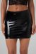 Christine le Duc Mini Rokje met Wetlook - Lak Kleding - Laklook - Black Love - Zwart