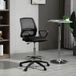 Chaise de bureau haute et réglable, tabouret de bureau pivotant à 360°, en maille respirante.
