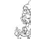 Disney Komar Disney muurschildering Snow White Dwarves kinderkamer, babykamer, decoratie, kunstdruk, 40x50cm, zonder lijst, WB055-40x50