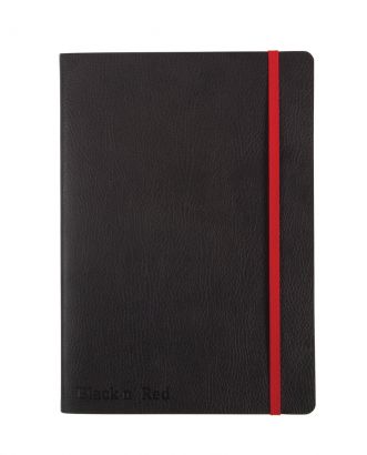 Oxford Business Journal Black 'n Red A5 Hardcover Notebook - 192 Pages