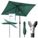 Sekey Aluminum Parasol, 210 × 140 cm, parasol, rechthoekig, voor balkon, tuin en terras, zonwering UV 50+