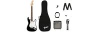 Squier by Fender Stratocaster Elektrische gitaar, starterspakket, Laurel Fingerboard, inclusief Frontman 10G gitaar, gevoerde gitaartas, kabel, riem en snaren