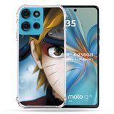 Cokitec Motorola G75 5G Manga Naruto Wit Versterkte hoes