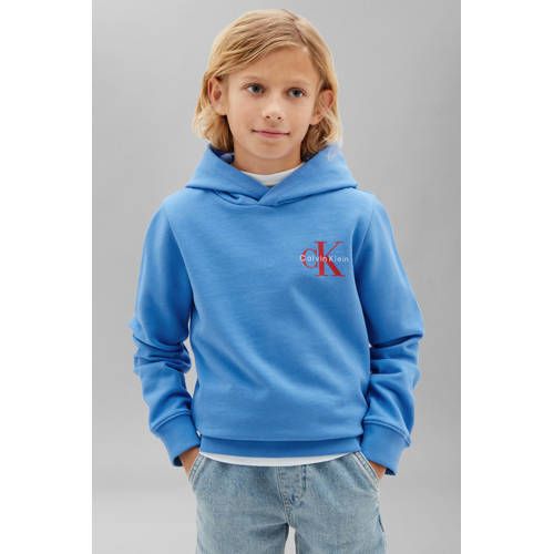 Calvin Klein sweat hoodie met logo - blauw