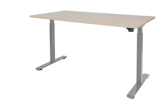 Schaffenburg Zit Sta Bureau - Elektrisch 180x90 Eiken -alu frame