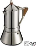 G.A.T. Italia Regina RVS 4 kops - Percolator - 200ml - Inductie - Made in Italy