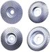 Merkloos / Sans marque Holland Connections Geschikt voor haakse slijper houtbewerking schuren, vormgeving, spur-bladen, ronde schijf, slijpsteen, polijstschijf haakse slijper houtbewerking - boorgat 22MM (zilver)