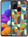 B2Ctelecom Back Cover voor Samsung Galaxy A21s Bumper Case Funky Retro