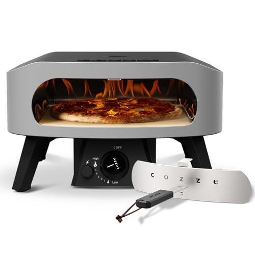 Cozze® 13" Classic pizzaoven gas 30 mbar - Grijs - 6.0 W - Multifunctioneel - Automatisch uitschakelen - 2 jaar garantie