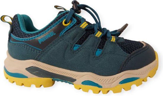Meindl Salto Junior Wandelschoenen - Petrol Blauw Geel - Maat 32