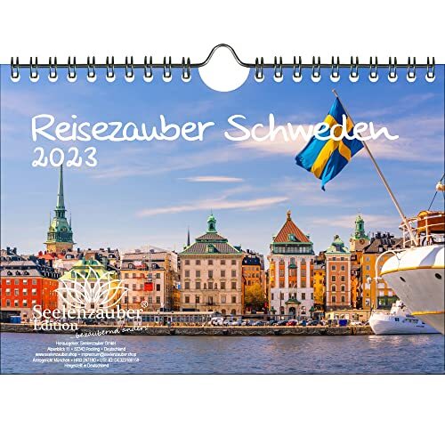 Seelenzauber Reismagie Zweden DIN A5 wandkalender voor 2023 China stad en land -