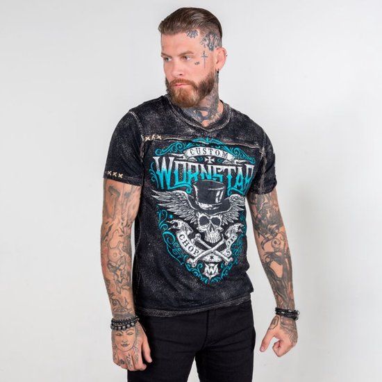 Wornstar Elegantly wasted Tee-Black Heren T-shirt