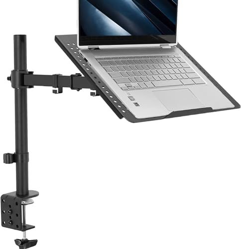 VIVO Laptopbureaustandaard - volledig verstelbare verlenging met C-klem (STAND-V001L)