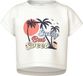 NAME IT NKFVILMA CAPSL CROP TOP F1 NOOS T-shirt Fille Coton Col rond Manches courtes Cloud Dancer Taille 134/140