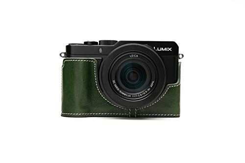 Zakao LX100 II Case for Panasonic Lumix DC-LX100 II - Green - Handcrafted Leather