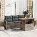 Maison Exclusive - Ensemble de meubles de jardin 5 pièces avec canapé et coussins, gris, en polyrotin