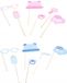 Chaks Baby Gender Reveal foto prop set - 12-delig - roze/blauw - Team Boy or Girl - gender baby party
