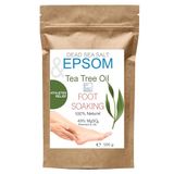 Badzout, Magnesium Epsom-zout en ultrazuiverende essentiële oliën, Voetenzout, Reparatie van beschadigde nagels, Voetschimmelverlichting, Scrub, 500g