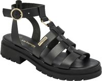 LES TROPEZIENNES PAR M. BELARBI Tobosued platte leren sandalen