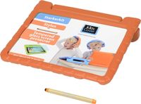 Parat KidsCover iPad 10.2 oranje set - INCLUSIEF stylus & glazen screenprotector - hoes voor kinderen - kidsproof