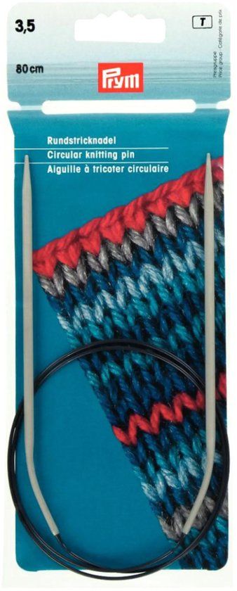 Prym Rondbreinaalden 3.5mm Grijs Kunststof/Metaal 120 cm