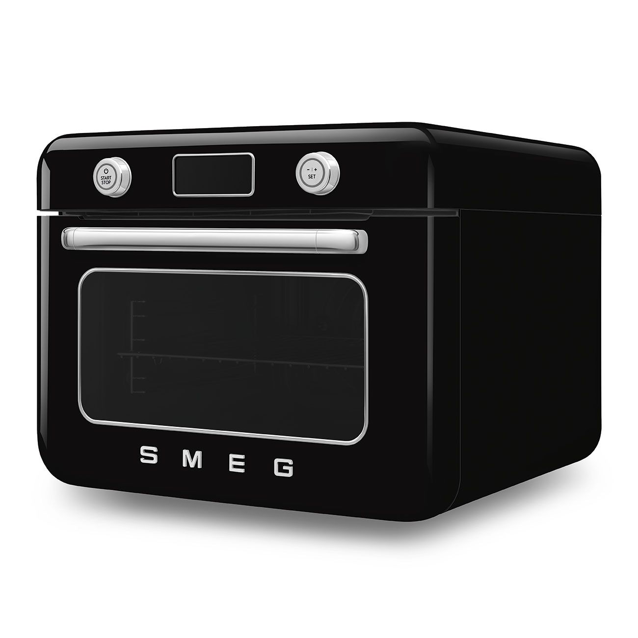SMEG COF01BLEU - Vrijstaande Combi-Stoomoven - Zwart - Jaren 50 Design