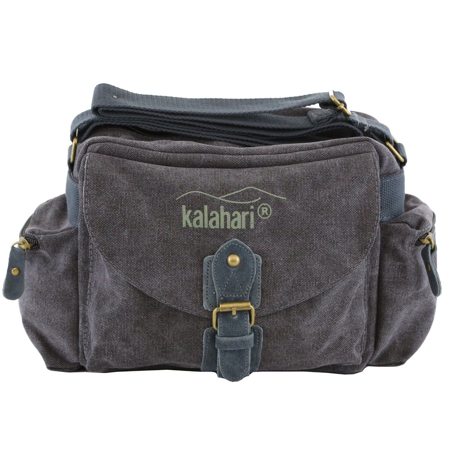 Kalahari 440163 Camera Shoulder Bag - Black/Grey - Nylon