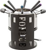 Cosy&Trendy Fondueset - 6 personen - Roestvrij staal - Zilver