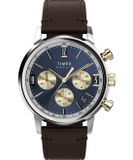 Timex Marlin TW2W60400 Herenhorloge - Leer - Bruin - Ø 40 mm