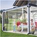 BeiJingLiangPinJiaZuoKeJiWenHuaFaZhanYouXianGongSi Bâche PVC - Transparente Étanche 420 g/m² avec Œillets et Corde - Pour Pavillon, Balcon, Meubles de Balcon et Meubles de Jardin - 3x3m