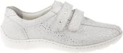 Waldläufer 496301 Vrouwen Zilvergrijs Nubuck Klittenband Casual Schoenen Maat 40