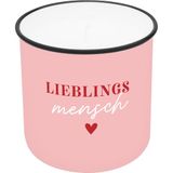 Lieblingskerze Sheepworld Lieblingskerze in Emailleoptik Motiv "Lieblingsmensch"