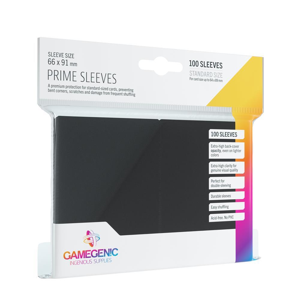 GameGenic Prime Sleeves 66x91mm Zwart (100 stuks)