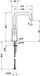 Duravit Balcoon BA1100002010 Eéngreeps-wastafelmengkraan FreshStart, MinusFlow, Chroom