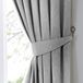 Fusion Dijon paar gordijnbinders, polyester, zilver