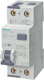 Siemens 5SU1353-1KK20 1P+N RCBO Elm, Wit