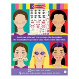 Melissa & Doug Stickerblok om gezichtjes te maken