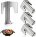 Set de 4 entretoises universelles de barbecue en acier inoxydable sans marque