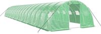 vidaXL Tuinkas met stalen frame, groen, 72 m², 18x4x2 meter