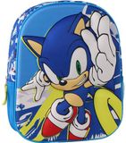 CERDÁ LIFE'S LITTLE MOMENTS Sonic the Hedgehog 3D Rugzak voor Jongens – Blauwe Kinderrugzak met Zijvak