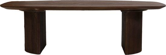 Giga Meubel Salontafel Feline - Deens Ovaal - Mangohout - 130cm