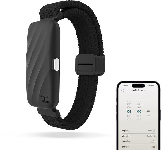 HoMedics Wakeband Trillingsalarm Armband Wekker - Zwart