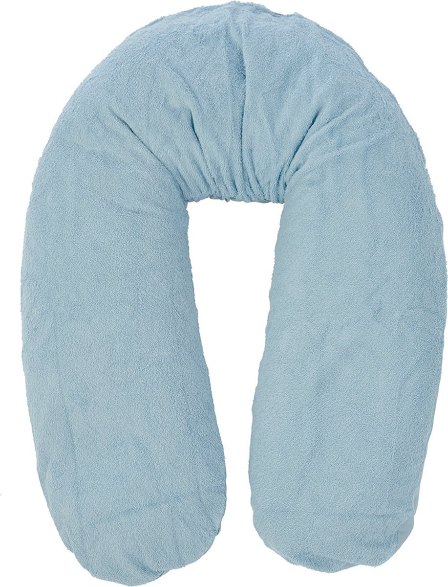 Form Fix Voedingskussenhoes - Hoes voor Form Fix XL - 100% katoen en comfortabel badstof - Soft blue blauw