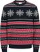 JACK&JONES JJXMAS NOEL KNIT CREW NECK Heren Gebreide truien Sky Captain M