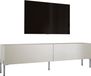 Kashmiervin meuble TV sur pieds chromés, 170 x 52 x 32 cm