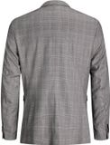 Jack & Jones Blazer JPRFRANCO Super Slim Fit Geruit Polyester Grijs