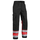 Blåkläder Werkbroek High Vis 1564-1811 - Zwart/High Vis Rood - D132